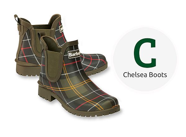 Chelsea Gummistiefel im Barbour Tartan