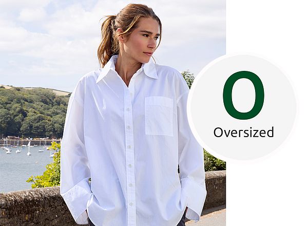 Bluse im Oversized-Stil