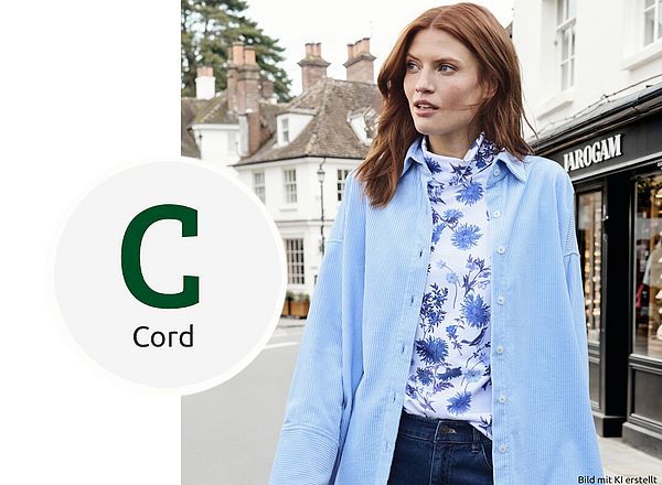 Cordmode Modernes Cord-Overshirt für Damen