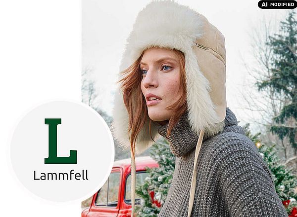 Kleidung aus weichem Lammfell