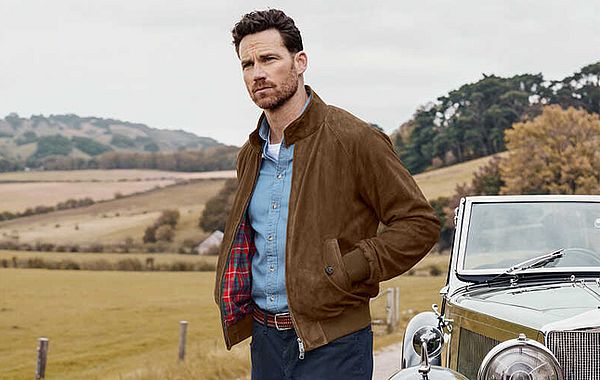 Herren-Lederjacke im Blousonstil