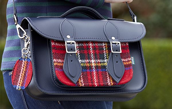 Tornistertasche mit Harris Tweed