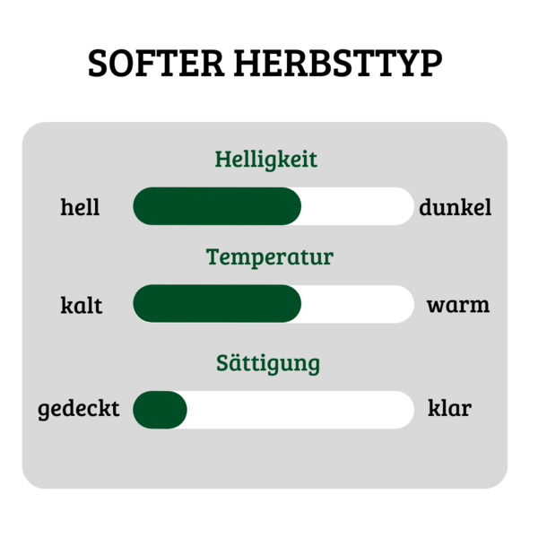 Merkmale softer Herbsttyp: gedeckt & soft
