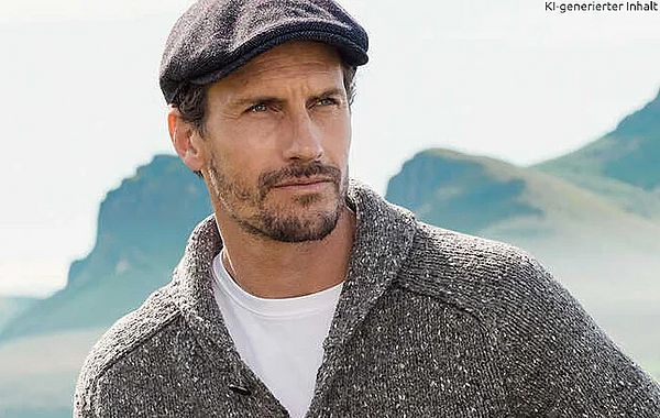 Strickjacke mit Schalkragen