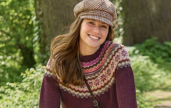 Damenpullover im Fair-Isle-Design
