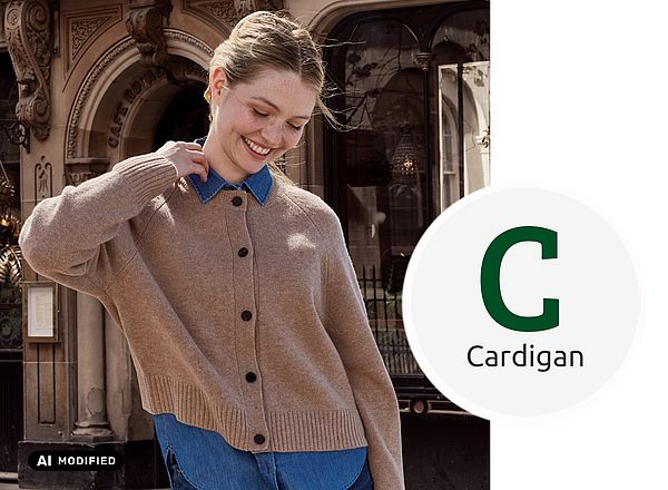 Cardigan im Feinstrick