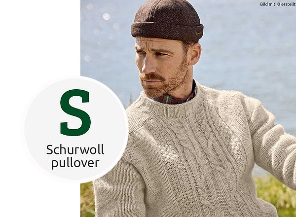 Schurwoll-Pullover Winterpullover aus Schurwolle