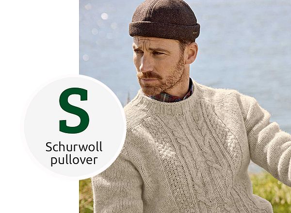 Winterpullover aus Schurwolle