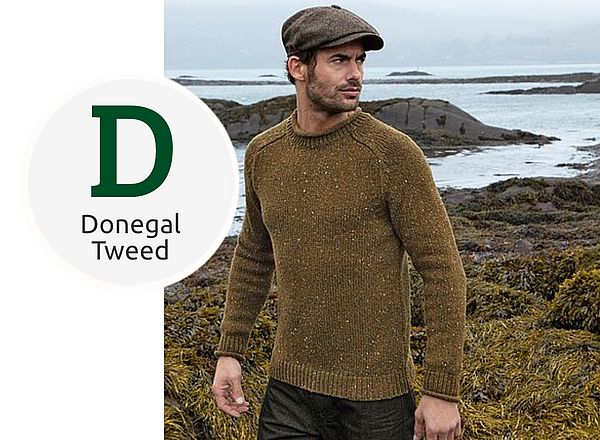 Donegal Pullover aus Tweedgarn