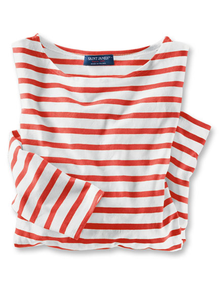 Bretagne-Shirt in Rot-Weiß