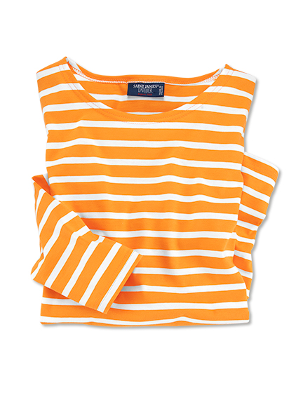 Bretonshirt in Orange für Damen