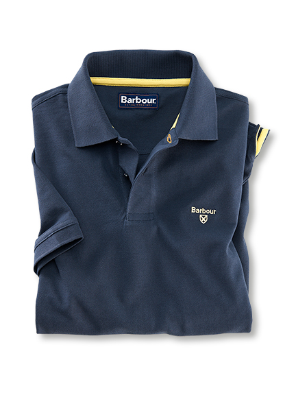 Barbour-'Lightweight'-Polo in Navy