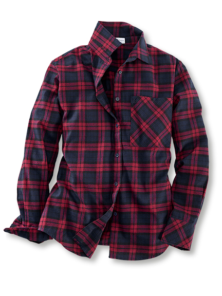 Karo-Overshirt aus Flanell