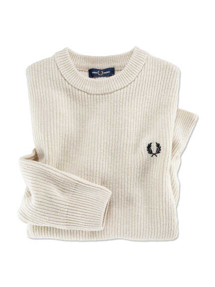 Fred-Perry-Pullover aus reiner Wolle