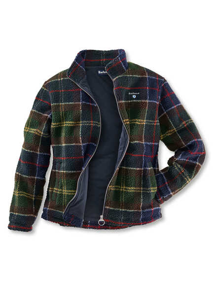 Trendige Fleecejacke im Classic Tartan