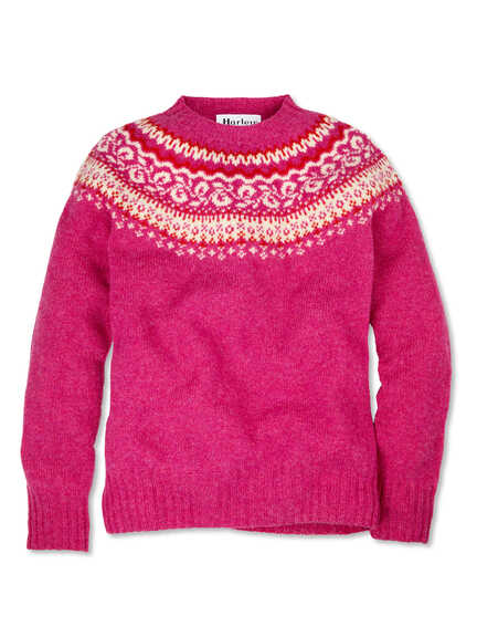 Harley-Damenpullover mit Fair-Isle