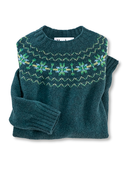 Harley-Damenpullover mit Fair-Isle