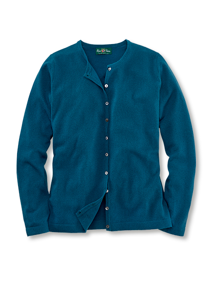 Alan Paine Cardigan in Petrolblau