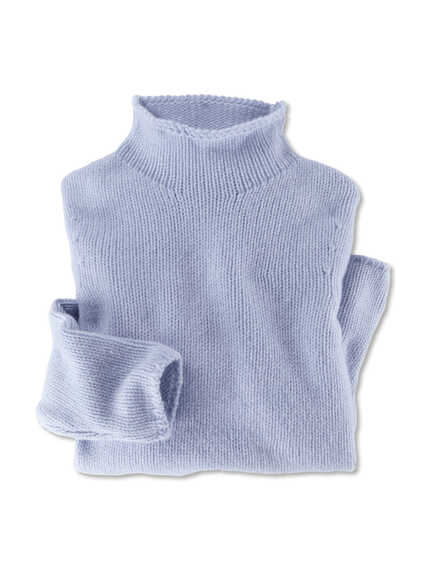 Winterpullover in Hellblau