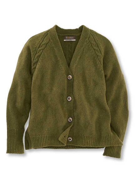 Fisherman-Strickjacke