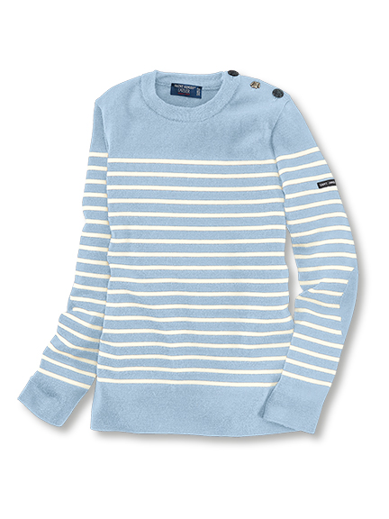 Marinepullover in Hellblau