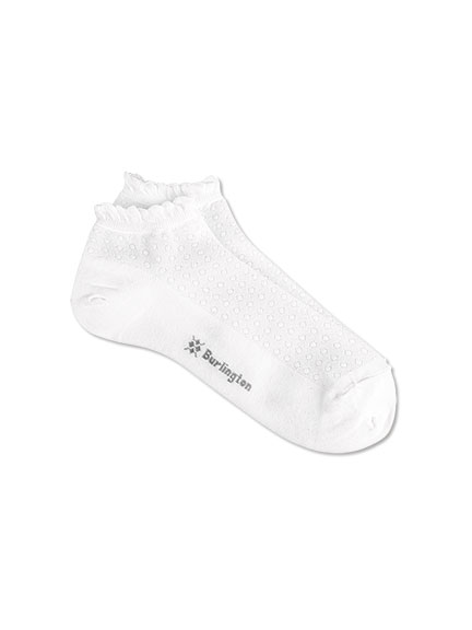 Weiße Burlington-Sneaker-Socken