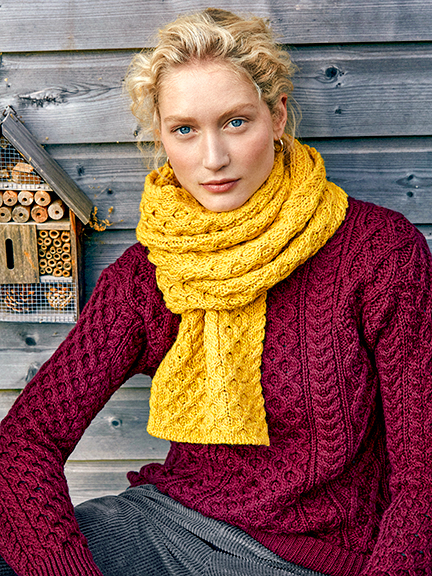 Aran-Strickschal von IrelandsEye