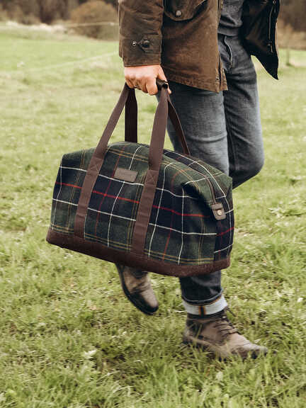 Weekender-Tasche im Barbour Tartan