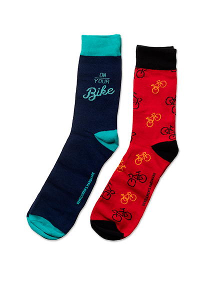 Herrensocken-Set Bicycle Socks