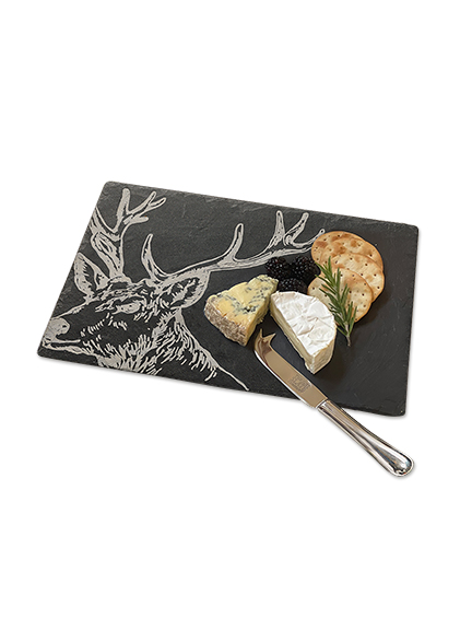 Geschenkset 'Slate Cheese Board & Knife'