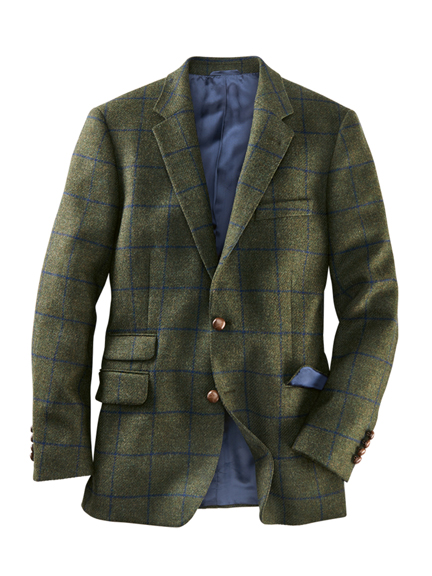 Sakko British Green aus englischem Tweed