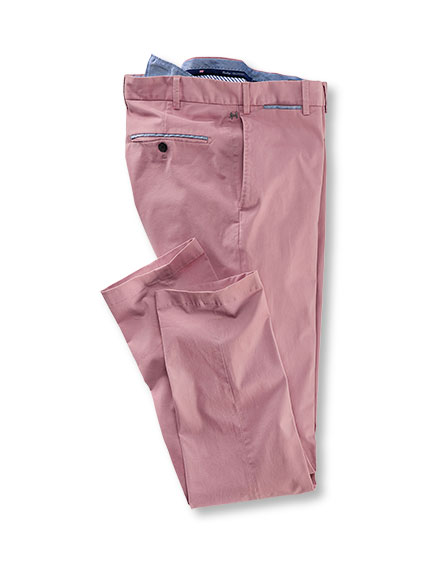 Hiltl-Chinohose in Rosa