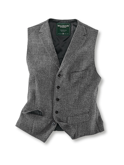 Weste aus echtem Harris Tweed