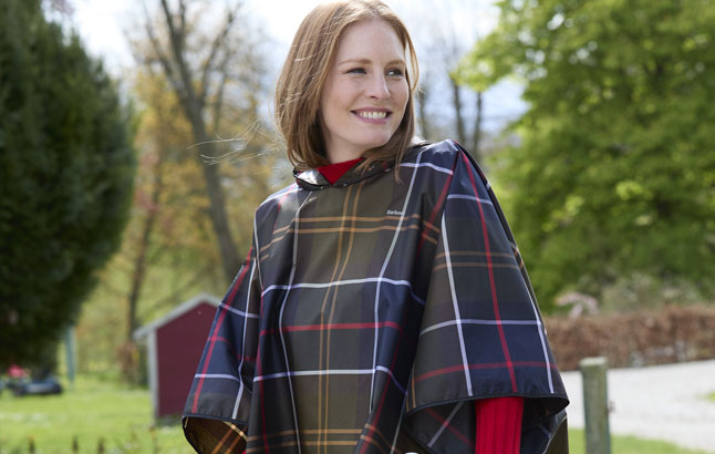 Regenponcho im Barbour Tartan