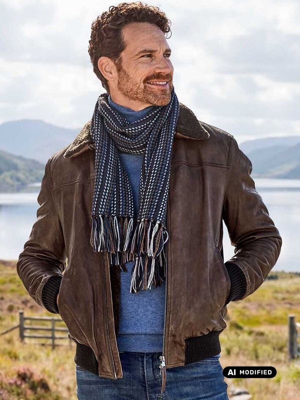 Herren Lederblouson