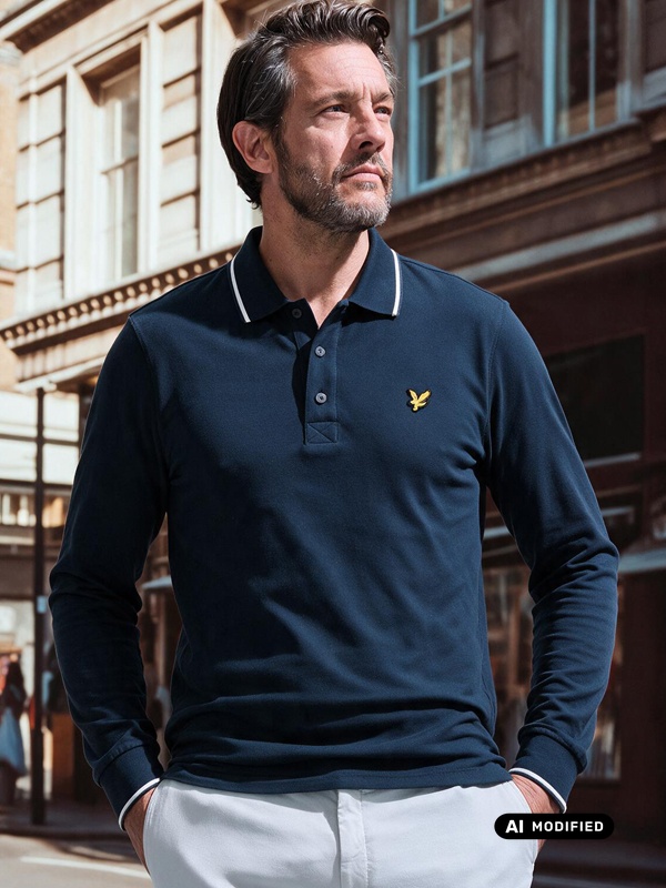 Langarmpolo von Lyle & Scott