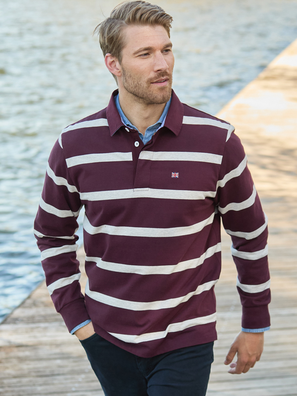 Sportiver Preppy Look Klassiker des Preppy Style: das Rugbyshirt