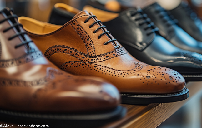 Klassisch englische Herrenschuhe mit Broguing