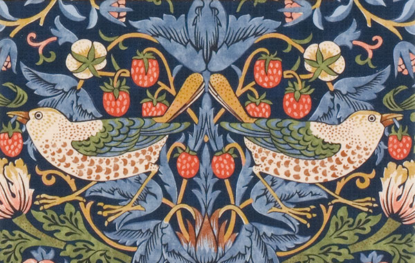 William Morris Motiv Erdbeerdieb